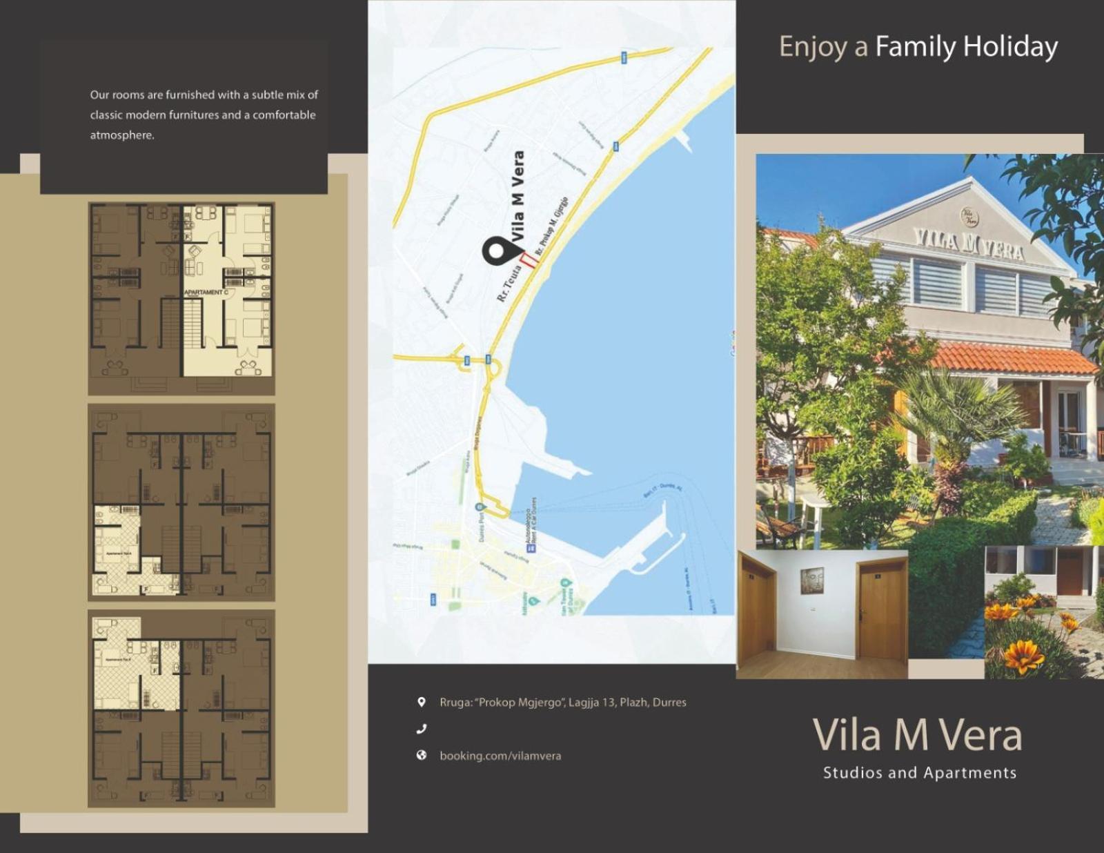 Vila M Vera Rooms With Kitchen And Apartments Durrës Extérieur photo